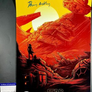 Daisy Ridley Signed Star Wars: The Force Awakens 12x18 Movie Poster PSA DNA COA