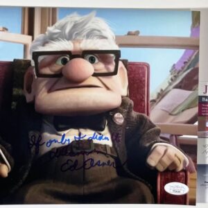 Ed Asner Signed Disney Pixar UP 8x10 Photo D Carl Authentic Autograph JSA COA