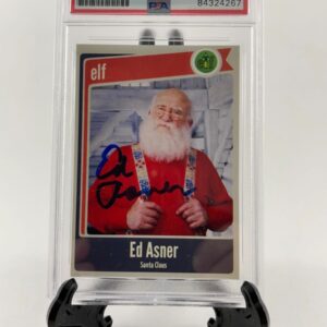 Ed Asner Signed Elf Santa Claus Custom Card Autograph PSA/DNA Encapsulated