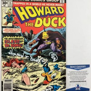 Ed Gale Signed Howard The Duck Comic Book #15 Autograph BAS COA
