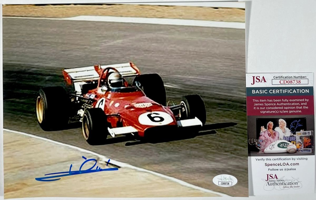 F1 Formula 1 Racing Legend Mario Andretti Signed 8x10 Photo A Autograph JSA COA