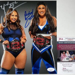 IMPACT Knockouts Jordynne Grace & Rachel Ellering Signed 8x10 Photo C JSA COA