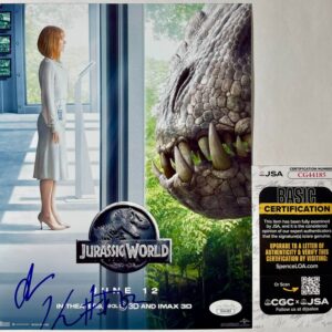 Isaac Keys Signed Jurassic World 8x10 Mini Poster Authentic Autograph JSA COA