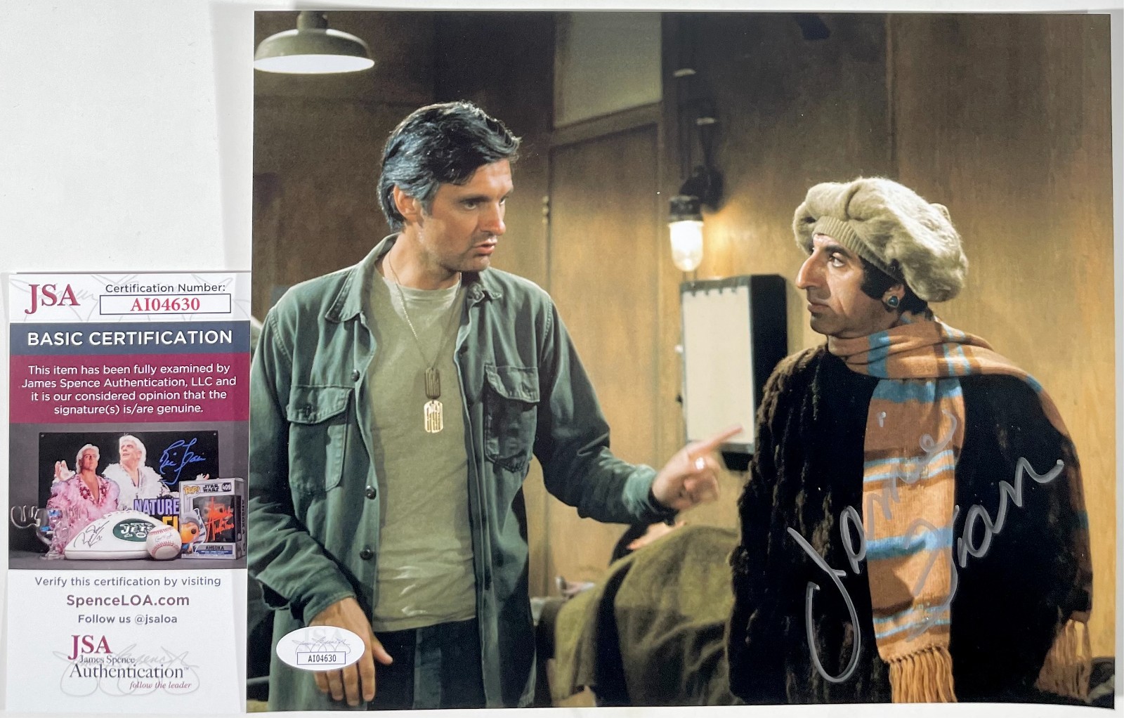 Jamie Farr Signed M*A*S*H Sgt. Maxwell Klinger 8x10 Photo Autograph JSA COA