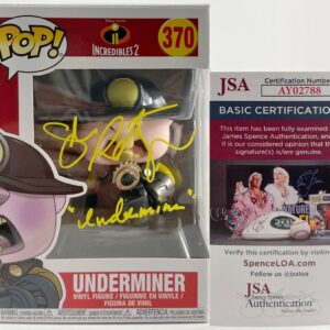 John Ratzenber Signed Disney PIXAR Incredibles 2 Underminer Funko POP B JSA COA
