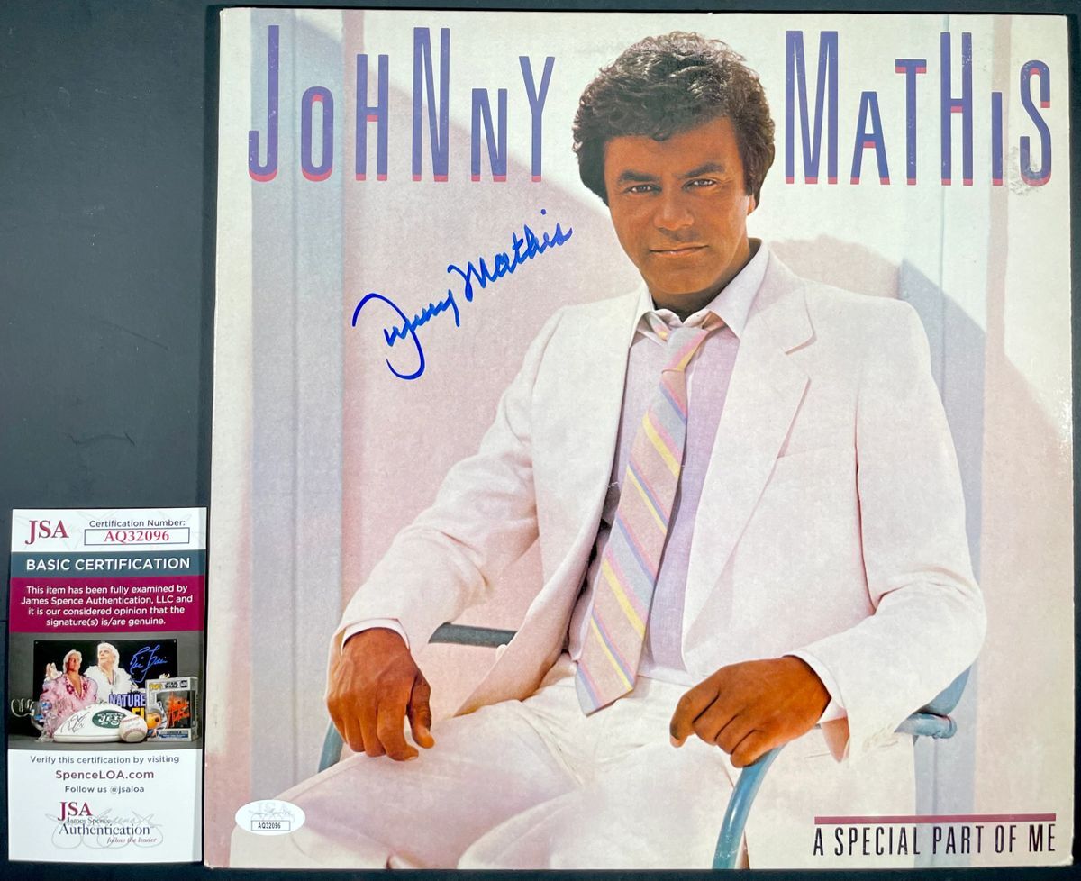Johnny Mathis Signed A Special Part Of Me Vinyl Record LP Autograph JSA COA