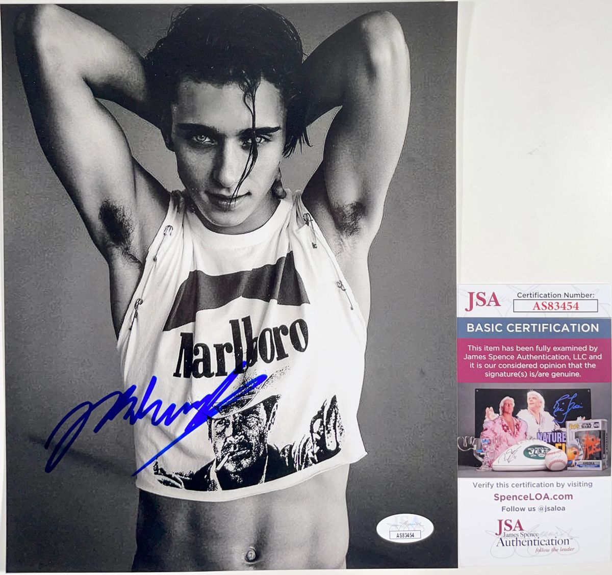 Josh Richards Signed B&W 8x10 Photo Autograph Dream Scenario Hunter JSA COA