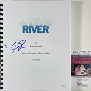 Kevin Bacon Signed Mystic River Complete Movie Script Autograph JSA COA