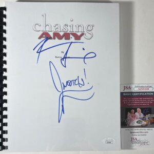 Kevin Smith & Jason Mewes Signed Chasing Amy Complete Movie Script JSA COA