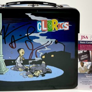 Kevin Smith & Jason Mewes Signed Clerks Jay & Silent Bob Metal Lunch box JSA COA
