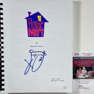 Kid Signed House Party Complete Movie Script Autograph Kid 'N Play JSA COA