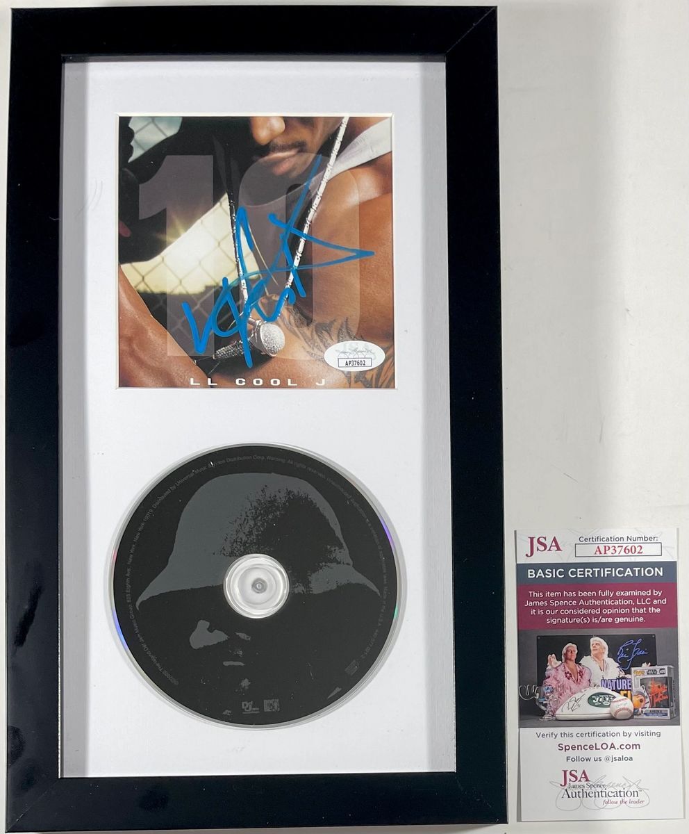 LL Cool J Signed 10 CD Booklet Framed Matted Display Autograph Rap JSA COA