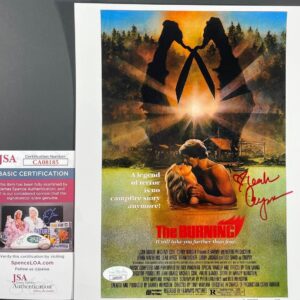 Leah Ayres Signed The Burning 8x10 Mini Movie Poster Photo B Autograph JSA COA