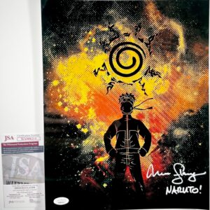 Maile Flanagan Signed Naruto Shippuden Metallic 11x14 Photo Autograph JSA COA