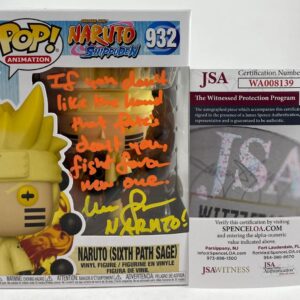 Maile Flanagan Signed Naruto Sixth Path Sage Funko POP! #932 D Autograph JSA COA