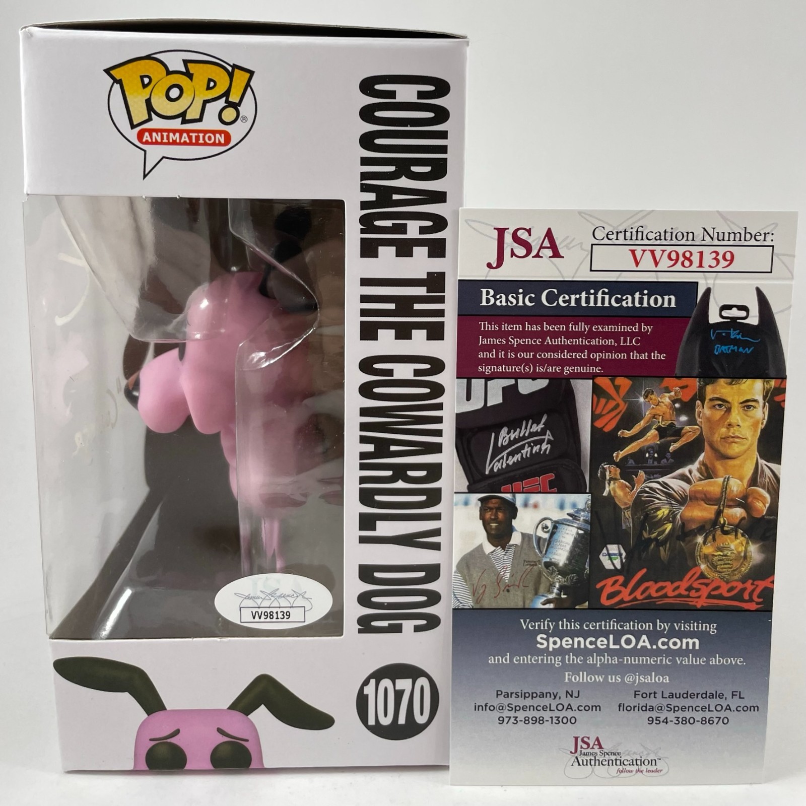 Marty Grabstein Signed Courage The Cowardly Dog Funko POP! Autograph JSA COA - Image 2