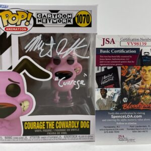Marty Grabstein Signed Courage The Cowardly Dog Funko POP! Autograph JSA COA