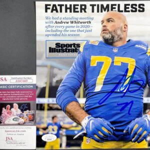 NFL Los Angeles Rams Andrew Whitworth Signed 8x10 Photo B Autograph JSA COA