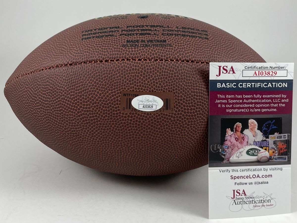 NFL Tariq Woolen Seattle Seahawks CB Signed Wilson Official Football JSA COA - Image 2