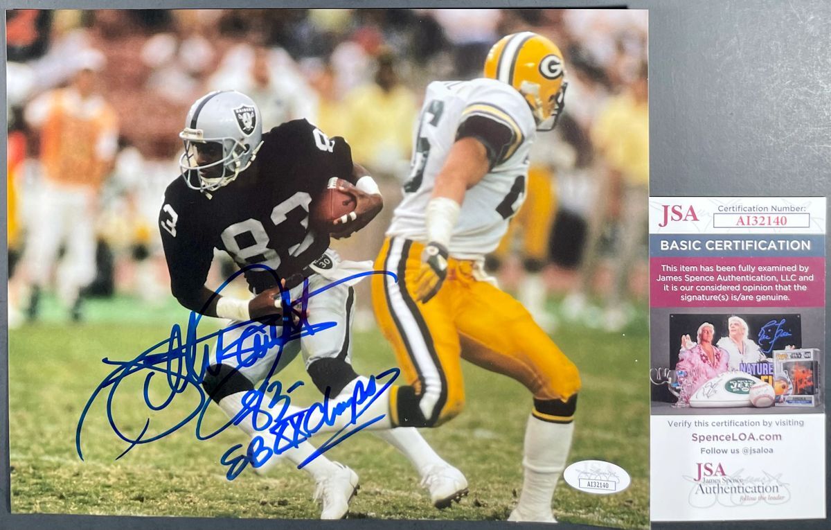 NFL Willie Gault Signed Los Angeles Raiders 8x10 Photo B Autograph JSA COA