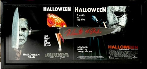 Nick Castle Signed Halloween Kitchen Knife Framed Shadow Box Display JSA COA