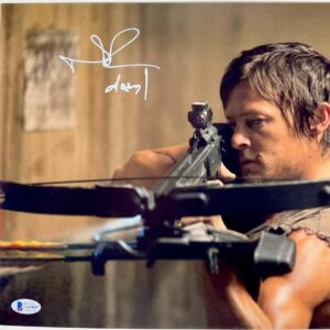 Norman Reedus Signed The Walking Dead Daryl Dixon 11x14 Photo Autograph BAS COA