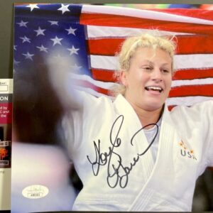 Olympic Gold Medalist Kayla Harrison Signed 2012 London 8x10 Photo A JSA COA