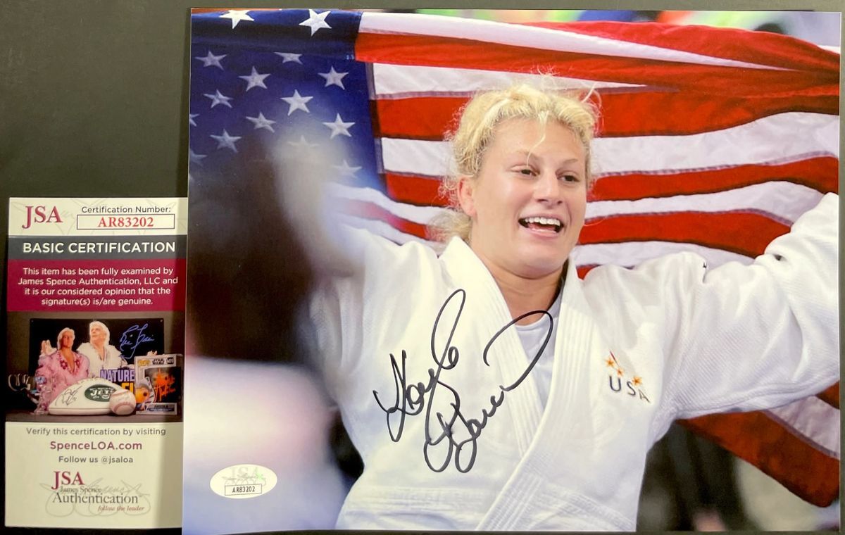 Olympic Gold Medalist Kayla Harrison Signed 2012 London 8x10 Photo A JSA COA