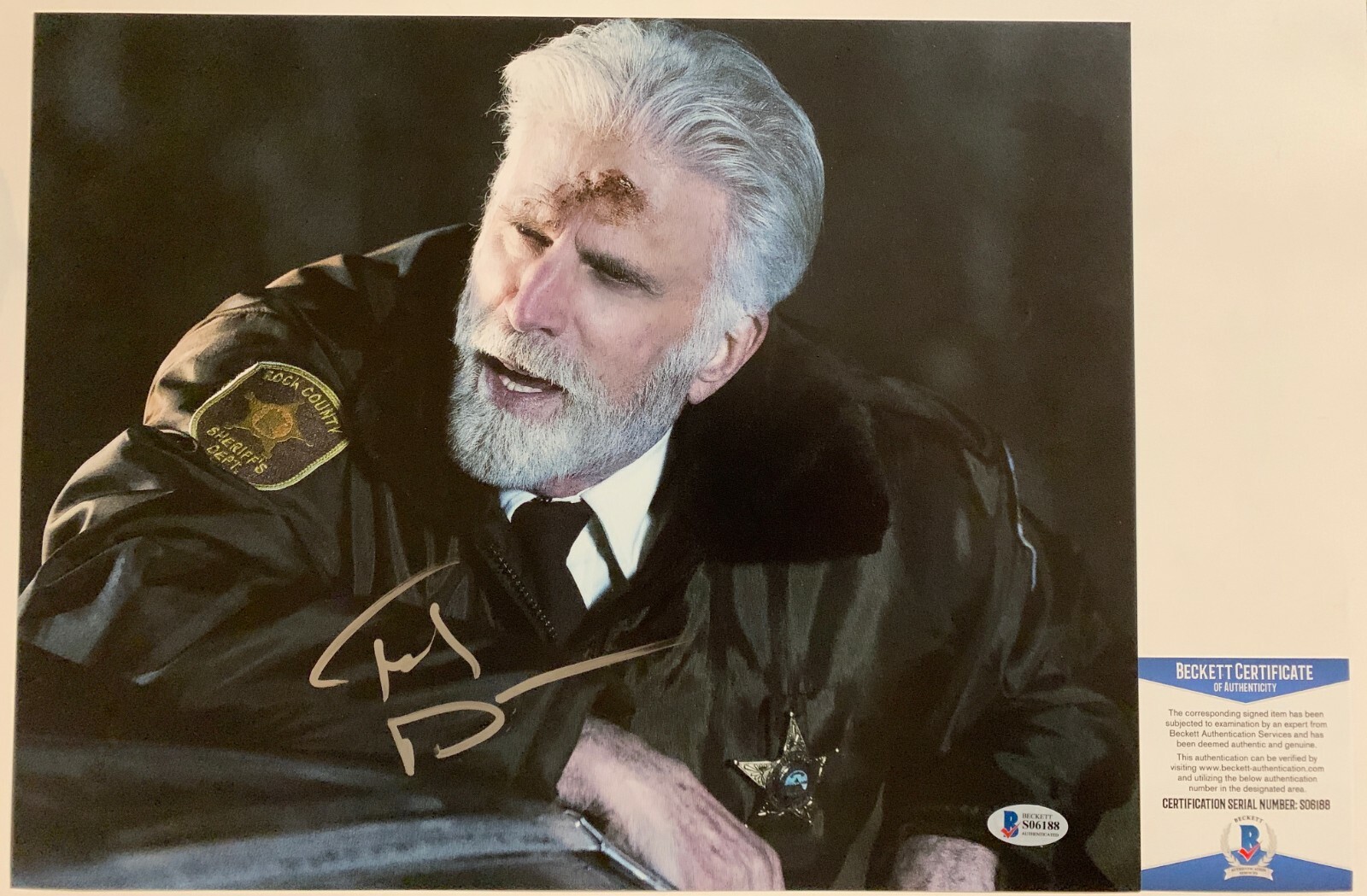Ted Danson Signed Fargo 11x14 Photo B Autograph Hank Larsson Beckett BAS COA
