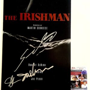 The Irishman Cast Signed By 3 11x17 Movie Poster Autograph Irwin Winkler JSA COA