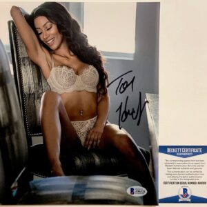 Toi Hardy Signed 8x10 Photo A Autograph Sexy Model Beckett BAS COA