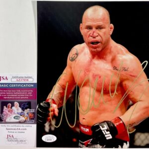 UFC HOF Wanderlei Silva Signed 8x10 Photo B Autograph MMA JSA COA