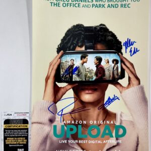 Upload S1 Cast Signed By 4 11x17 Poster Autograph Robbie Amell Andy Allo JSA COA