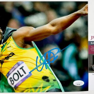 Usain Bolt Signed London 2012 Summer Olympics 8x10 Photo Autograph Track JSA COA