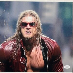WWE AEW Edge Signed 11x14 Photo C Autograph Adam Copeland WrestleMania JSA COA