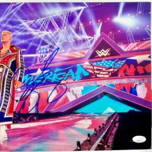 WWE American Nightmare Cody Rhodes Signed 11x14 Photo A Autograph JSA COA