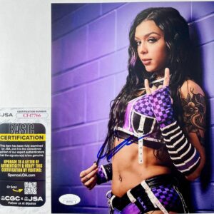 WWE Cora Jade Signed 8x10 Photo A Authentic Autograph Elayna Black JSA COA
