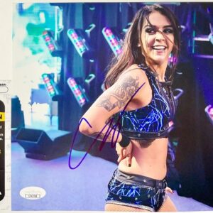 WWE Cora Jade Signed 8x10 Photo C Authentic Autograph Elayna Black JSA COA