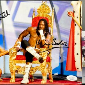 WWE King Booker & Queen Sharmell Signed 8x10 Photo Authentic Autograph  JSA COA