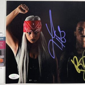 WWE Liv Morgan & Ruby Riott Signed 8x10 Photo J Autograph Riott Squad JSA COA