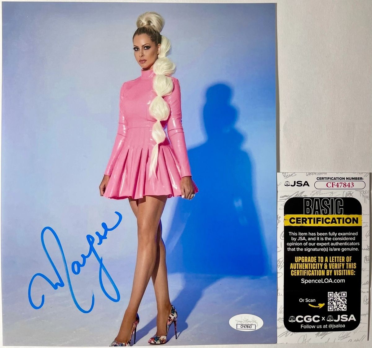 WWE Maryse Ouellet Mizanin Signed 8x10 Photo B Authentic Autograph JSA COA