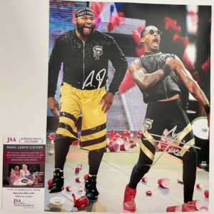 WWE Montez Ford & Angelo Dawkins Signed Street Profits 11x14 Photo C JSA COA