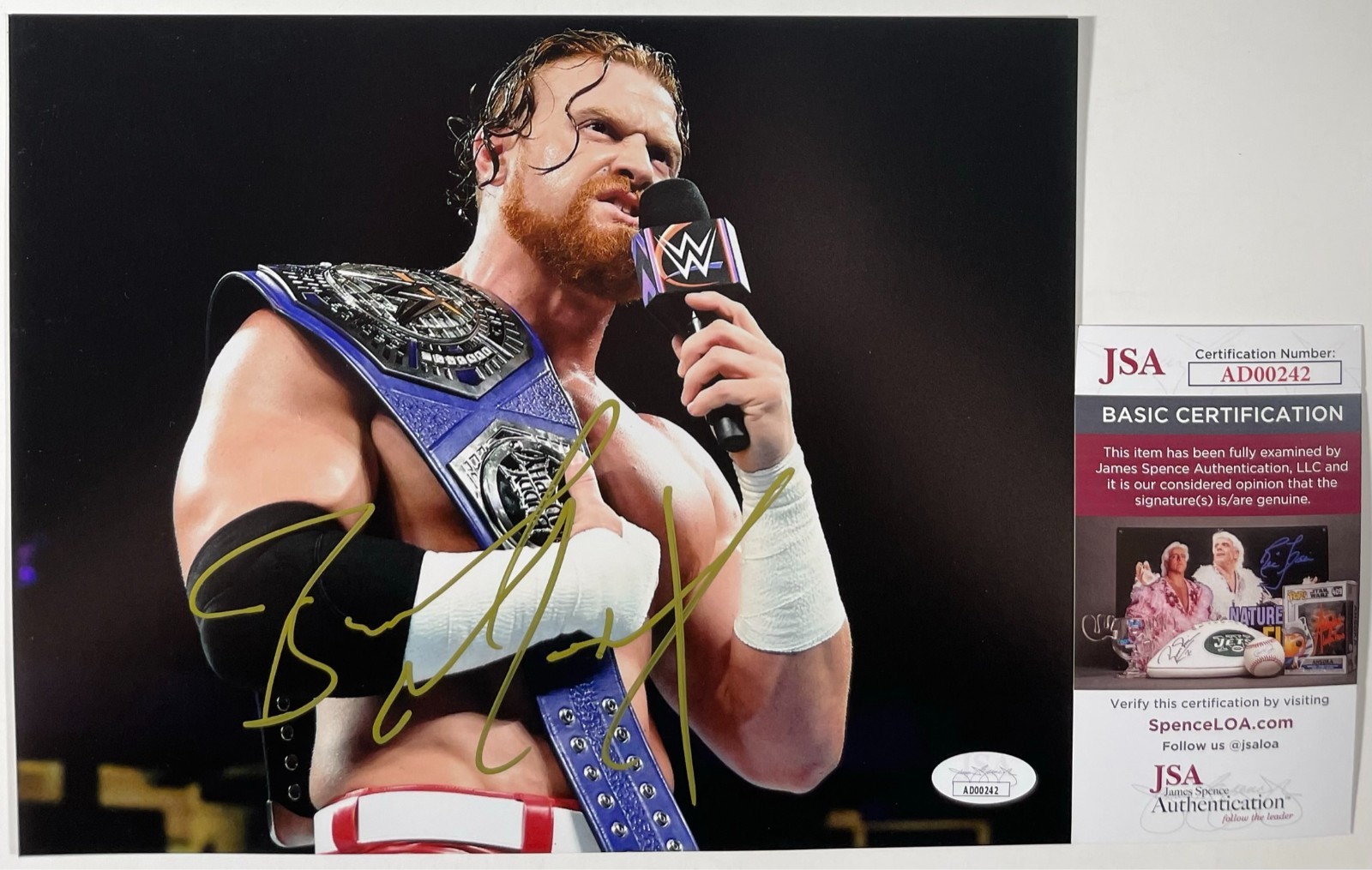 WWE NXT Buddy Murphy Signed 8x10 Photo Autograph House of Black Matthews JSA COA