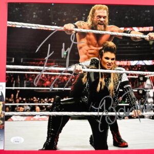 WWE NXT Edge And Beth Phoenix Dual Signed 11x14 Photo Autographed JSA COA