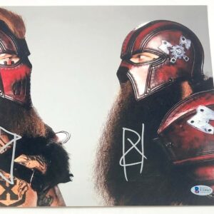 WWE NXT Erik & Ivar Signed Viking Raiders 11x14 Photo A Autograph Beckett COA