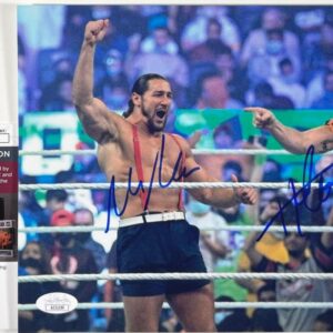 WWE NXT Happy Corbin & Madcap Moss Signed 8x10 Photo Autograph JSA COA