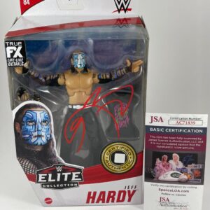 WWE NXT Jeff Hardy Signed Mattel Elite 84 Wrestling Figure A Autograph JSA COA