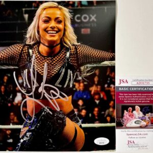 WWE NXT Liv Morgan Signed 8x10 Photo AU Autograph WrestleMania JSA COA