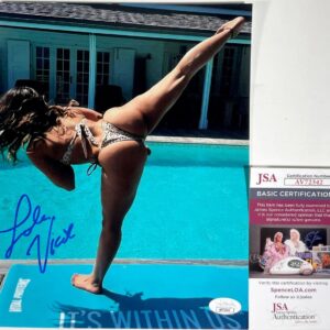 WWE NXT Lola Vice Signed 8x10 Photo AS Valerie Loureda Autograph MMA JSA COA