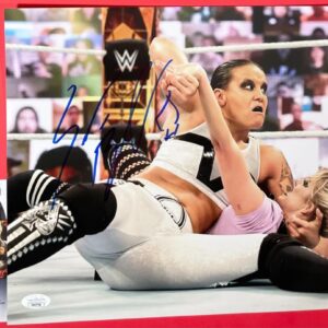 WWE NXT Shayna Baszler Signed 11x14 Photo J Autograph WrestleMania JSA COA